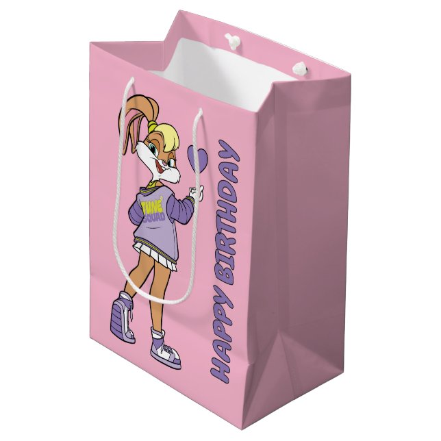 Sac Cadeau Moyen Lola TUNE SQUAD™ Varsity Heart (Devant Angle)