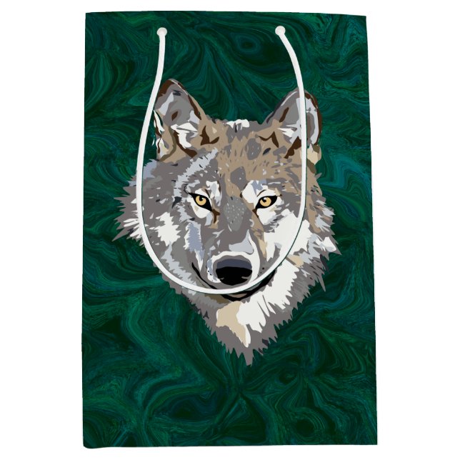 Sac Cadeau Moyen loup (Devant)