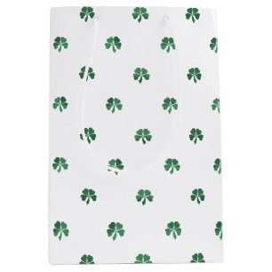 Sac Cadeau Moyen Lucky Little Four Leaf Cloches Saint Patricks Day