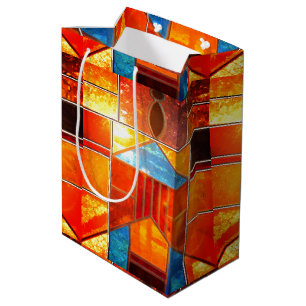 Sac Cadeau Moyen Lumière magique jaillissant des fenêtres de l'égli