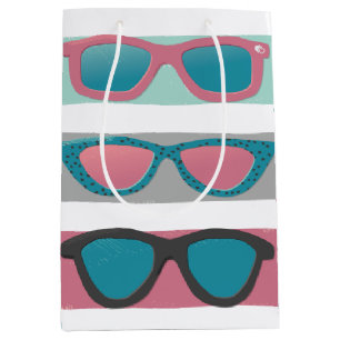 Sac Cadeau Moyen Lunettes de soleil Trio rose