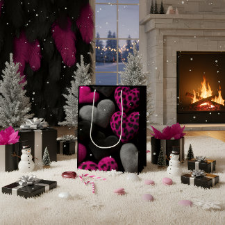 Sac Cadeau Moyen Luxury Dark Romantic Heart Gift Bag