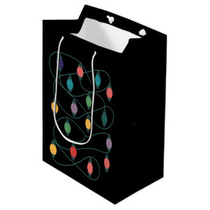 Sac Cadeau Moyen Ma Couleur Préférée Est Les Lumières De Noël Drôle