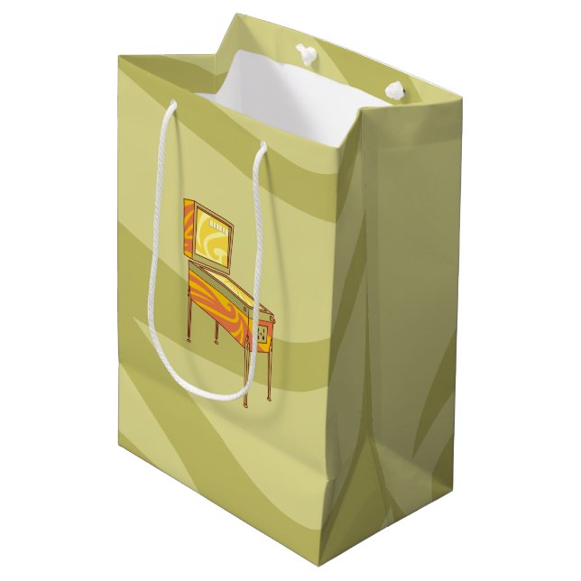 Sac Cadeau Moyen Machine à pinball (Devant Angle)
