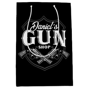 Sac Cadeau Moyen Magasin de armes à feu revolvers anciens personnal