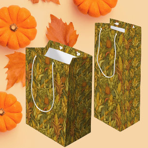 Sac Cadeau Moyen Maïs d'automne vintage William Morris
