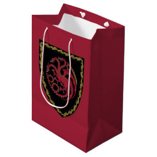 Sac Cadeau Moyen MAISON DU DRAGON   Maison Targaryen Crest