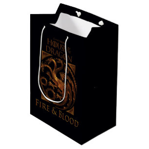 Sac Cadeau Moyen MAISON DU DRAGON Maison Targaryen Sigil
