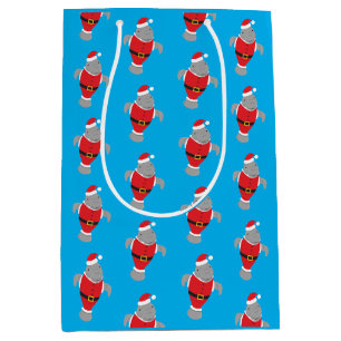 Sac Cadeau Moyen Manatee Père Noël Outfit Animal Novelty Noël