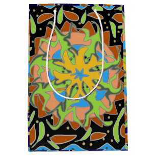 Sac Cadeau Moyen Mandala de lézard