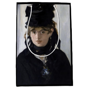 Sac Cadeau Moyen Manet - Berthe Morisot avec un bouquet de violette
