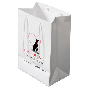 Sac Cadeau Moyen Marcheuse de chien / Prise de soin des animaux