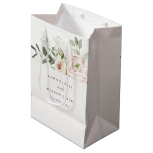 Sac Cadeau Moyen Mariage de feuillage Eucalyptus Pink