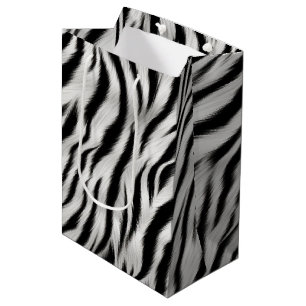 Sac Cadeau Moyen Mariage Poster de animal Chic Zebra