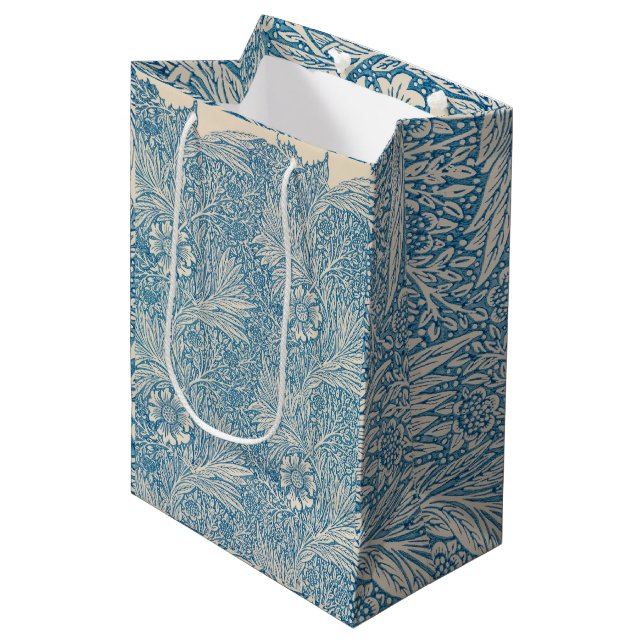 Sac Cadeau Moyen Marigold par William Morris (Devant Angle)
