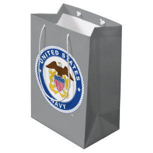 Sac Cadeau Moyen Marine américaine   Officier Crest
