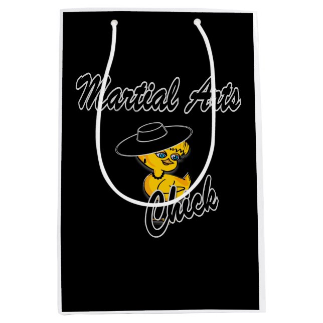 Sac Cadeau Moyen Martial Arts Chick #4 (Devant)