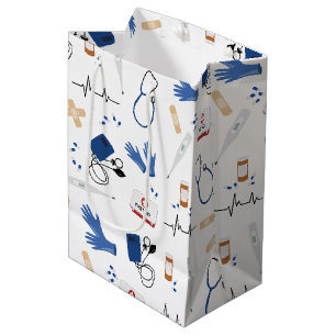 Sac Cadeau Moyen Médecin Médicale moderne Motif infirmière