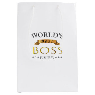 Sac Cadeau Moyen Meilleur patron du monde