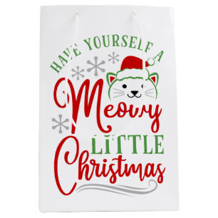 Sac Cadeau Moyen Meowy Little Christmas