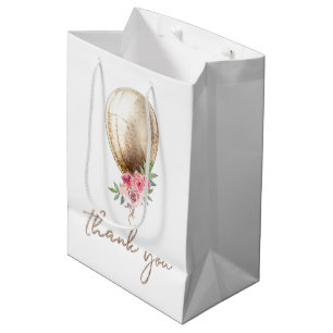 Sac Cadeau Moyen Merci de Parties scintillant de luxe Balloon