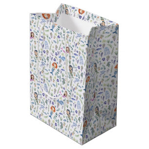 Sac Cadeau Moyen Mermaids magiques Aquarelle moderne