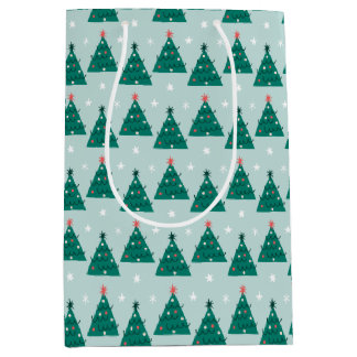 Sac Cadeau Moyen Merry Holly Days Christmas Tree 