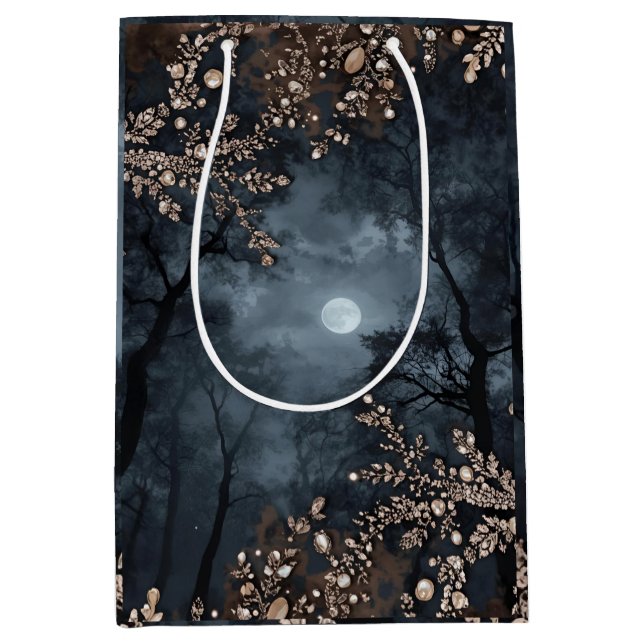 Sac Cadeau Moyen Midnight Crystal  (Devant)