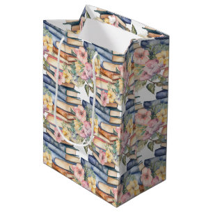 Sac Cadeau Moyen mignonette livres fleurie club amoureux