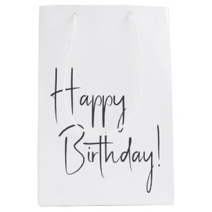 Sac Cadeau Moyen Mini-genre Neutre Joyeux anniversaire