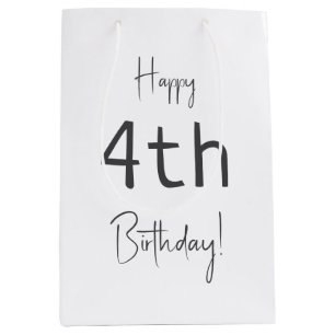 Sac Cadeau Moyen Mini-Sexe Neutre Joyeux Anniversaire Avec Âge