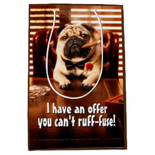 Sac Cadeau Moyen Mobster Dog