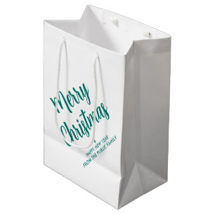 Sac Cadeau Moyen Modèle Joyeux Noël écriture manuscrite Tendance