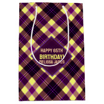 Moderne Jaune Violet Marron Tartan Carreaux Person