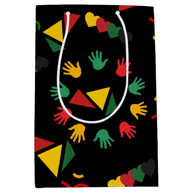 Sac Cadeau Moyen Mois de l'histoire des Noirs (Devant)