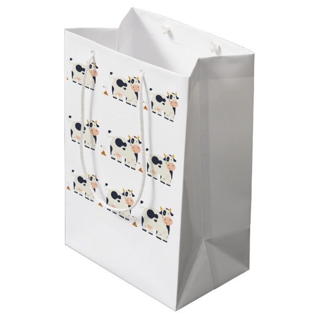 Sac Cadeau Moyen “Moody Cow” Wrapping Paper  (Dos Angle)