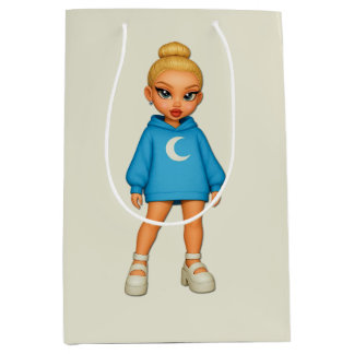 Sac Cadeau Moyen Moon Hoodie Fashion Doll Gift Bag