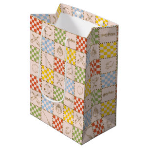 Sac Cadeau Moyen Motif à carreaux de l'équipe QUIDDITCH™ HOGWARTS™