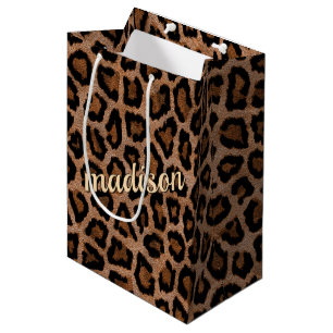 Sac Cadeau Moyen Motif animal magnifique à la mode de grand chat de