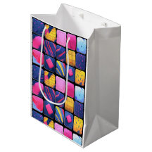 Motif de blocs colorés Abstraits