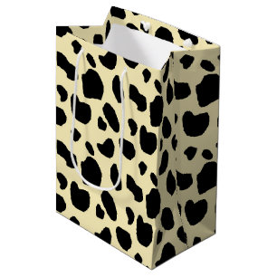 Sac Cadeau Moyen Motif de couleur de peau de vache animale