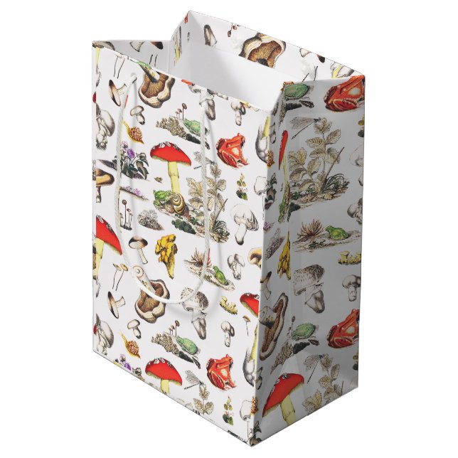 Sac Cadeau Moyen Motif de la Forêt d'escargots de grenouille (Dos Angle)