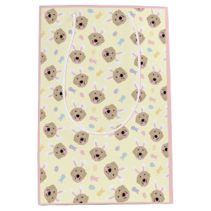 Sac Cadeau Moyen Motif de l'épreuve de Pâques Bunny