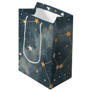 Sac Cadeau Moyen Motif d'étoiles de constellation céleste (4)