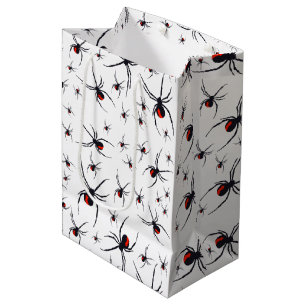 Sac Cadeau Moyen Motif Red & Black Spider