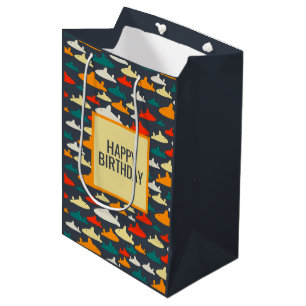Sac Cadeau Moyen Motif requin