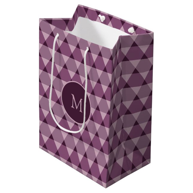 Sac Cadeau Moyen Motif triangles (Devant Angle)