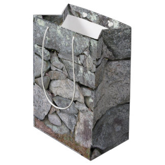 Sac Cadeau Moyen Mur de pierre ancien de Gray Rocks