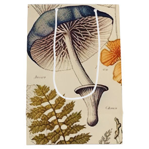 Sac Cadeau Moyen Naturaliste de champignons vintages