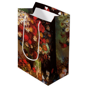 Sac Cadeau Moyen Nature morte Fleurs dans un vase de Vincent van Go
